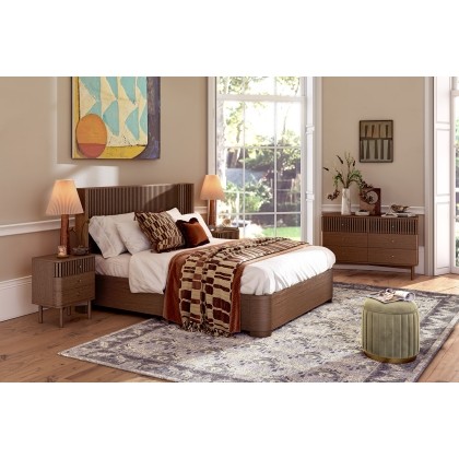 Soho Brown Oak Slatted Bed Frame Soho Brown Oak Slatted Bed Frame