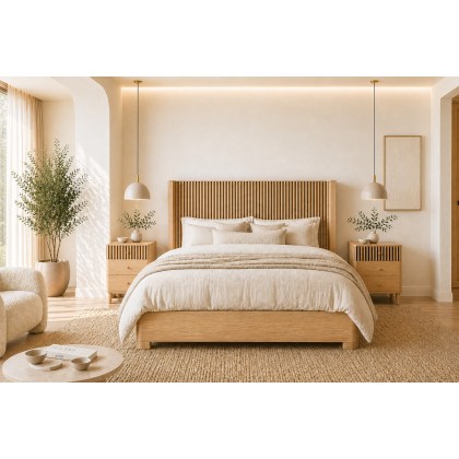 Soho Natural Oak Slatted Bed Frame Soho Natural Oak Slatted Bed Frame