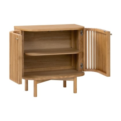 Soho Natural Oak Slatted Cupboard Soho Natural Oak Slatted Cupboard