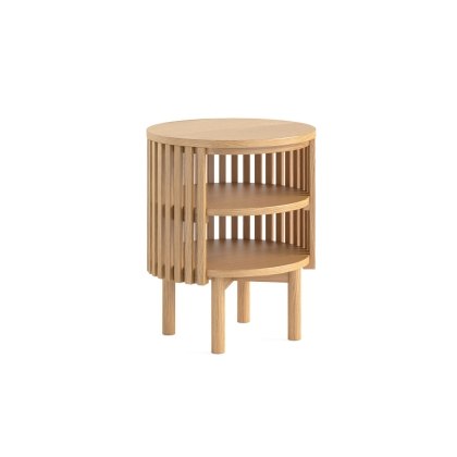 Soho Natural Oak Slatted Open Side Table Soho Natural Oak Slatted Open Side Table