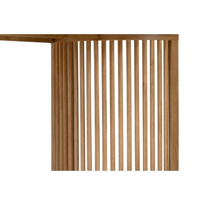 Soho Natural Oak Slatted Open Side Table Soho Natural Oak Slatted Open Side Table