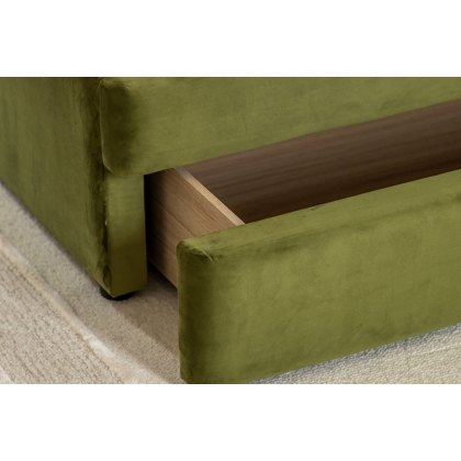 Gallery Direct Denton Storage Bedframe in Olive Gallery Direct Denton Storage Bedframe in Olive