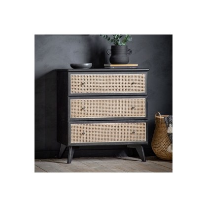 Gallery Direct Skylar Rattan 3 Drawer Chest of Drawers Gallery Direct Skylar Rattan 3 Drawer Chest of Drawers