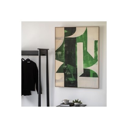 Gallery Direct Emerald Abstract Framed Canvas 900x1200mm Gallery Direct Emerald Abstract Framed Canvas 900x1200mm