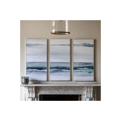 Gallery Direct Clouded View Framed Canvas Set of 3 Gallery Direct Clouded View Framed Canvas Set of 3