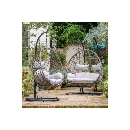 Gallery Direct Adanero Outdoor Rattan Hanging 2 Seater Chair Gallery Direct Adanero Outdoor Rattan Hanging 2 Seater Chair