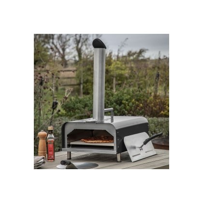 Gallery Direct Sassari Outdoor Pellet Pizza Oven Black Gallery Direct Sassari Outdoor Pellet Pizza Oven Black