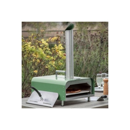 Gallery Direct Sassari Outdoor Pellet Pizza Oven Green Gallery Direct Sassari Outdoor Pellet Pizza Oven Green