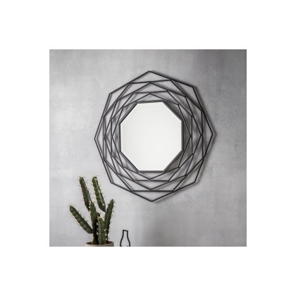 Gallery Direct Estella Mirror Black 910x910mm Gallery Direct Estella Mirror Black 910x910mm
