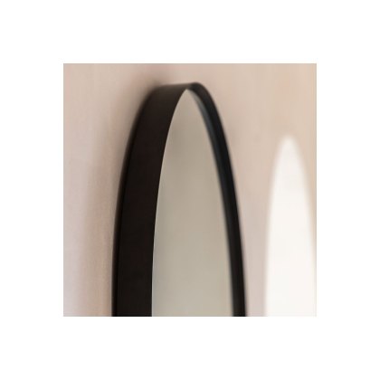 Gallery Direct Holworth Arch Mirror Black 600x35x900mm Gallery Direct Holworth Arch Mirror Black 600x35x900mm