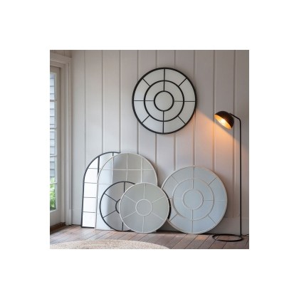 Gallery Direct Hampstead Arch Mirror Black 760x950mm Gallery Direct Hampstead Arch Mirror Black 760x950mm