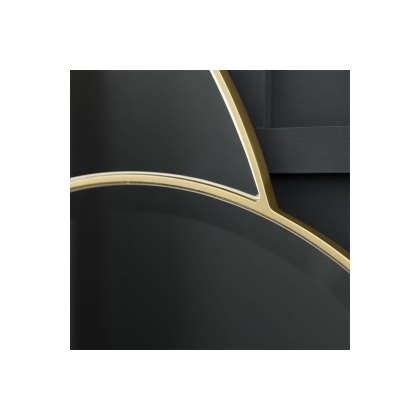 Gallery Direct Ostia Mirror Champagne 1112x15x900mm Gallery Direct Ostia Mirror Champagne 1112x15x900mm