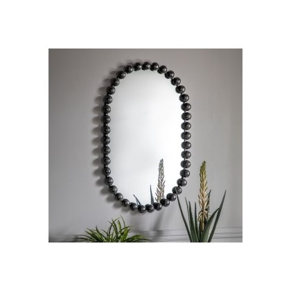 Gallery Direct Ceretti Mirror Black 600 x 50 x 900mm Gallery Direct Ceretti Mirror Black 600 x 50 x 900mm