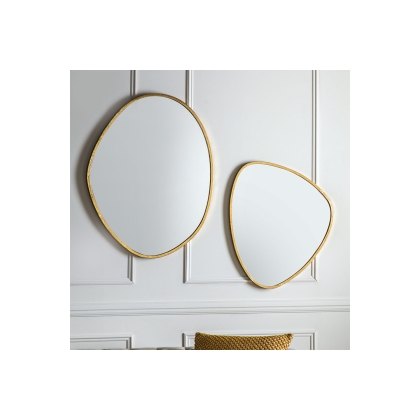 Gallery Direct Chattenden Mirror Gold 700x25x900mm Gallery Direct Chattenden Mirror Gold 700x25x900mm