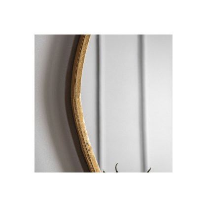 Gallery Direct Chattenden Mirror Gold 700x25x900mm Gallery Direct Chattenden Mirror Gold 700x25x900mm