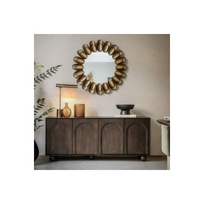 Gallery Direct Arc Walnut Mango Wood Large Sideboard Gallery Direct Arc Walnut Mango Wood Large Sideboard