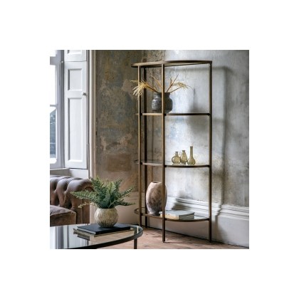 Gallery Direct Hudson Bronze Bookcase Display Unit Gallery Direct Hudson Bronze Bookcase Display Unit