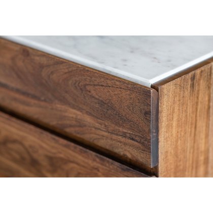 Gallery Direct Barcelona Dark Wood Sideboard with Marble Top Gallery Direct Barcelona Dark Wood Sideboard with Marble Top