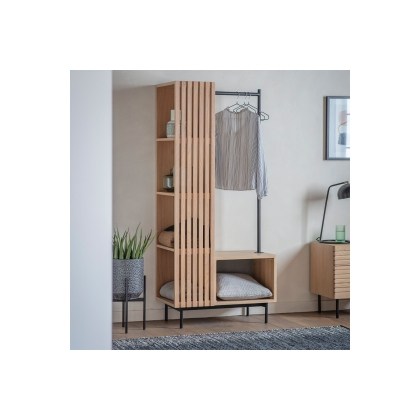Gallery Direct Okayama Oak Open Wardrobe Gallery Direct Okayama Oak Open Wardrobe