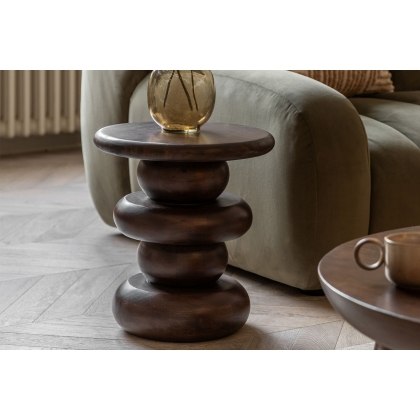Gallery Direct Sculpt Mango Wood Side Table Gallery Direct Sculpt Mango Wood Side Table
