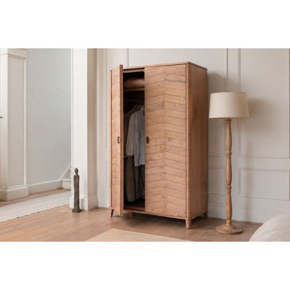 Jude Reclaimed Wood Double Wardrobe Jude Reclaimed Wood Double Wardrobe
