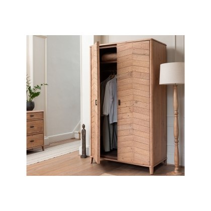 Jude Reclaimed Wood Double Wardrobe Jude Reclaimed Wood Double Wardrobe