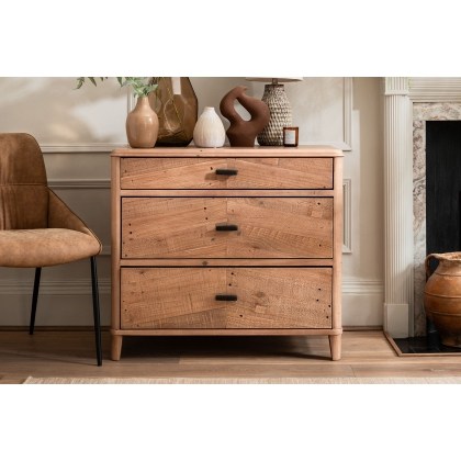 Jude Reclaimed Wood 3 Drawer Chest Of Drawers Jude Reclaimed Wood 3 Drawer Chest Of Drawers