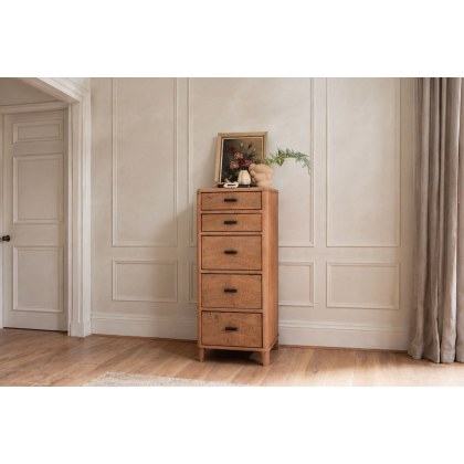 Jude Reclaimed Wood 5 Drawer Tall Chest Of Drawers Jude Reclaimed Wood 5 Drawer Tall Chest Of Drawers