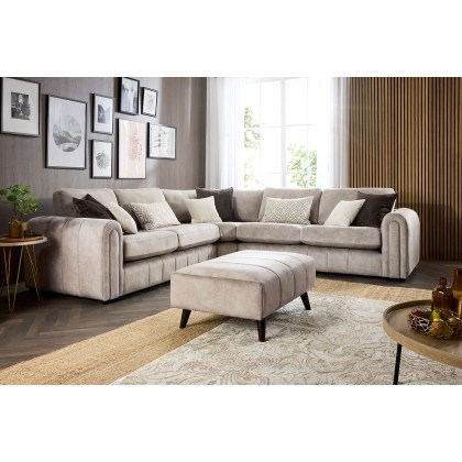 Glamour Plush Footstool Glamour Plush Footstool