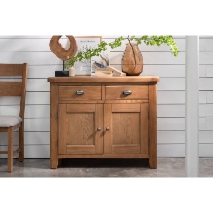 Tewkesbury Smoked Oak Narrow Sideboard Tewkesbury Smoked Oak Narrow Sideboard