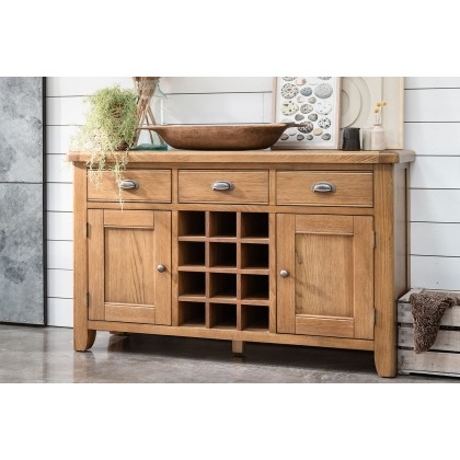Tewkesbury Smoked Oak Wide Sideboard Tewkesbury Smoked Oak Wide Sideboard
