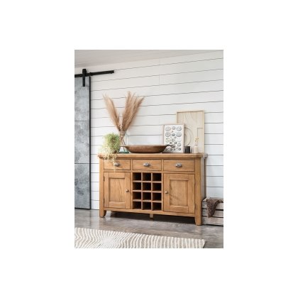 Tewkesbury Smoked Oak Wide Sideboard Tewkesbury Smoked Oak Wide Sideboard