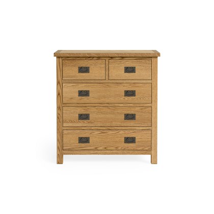 Salisbury Lite Oak 2 Over 3 Chest of Drawers Salisbury Lite Oak 2 Over 3 Chest of Drawers