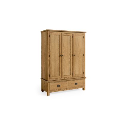 Salisbury Lite Oak Triple Wardrobe Salisbury Lite Oak Triple Wardrobe