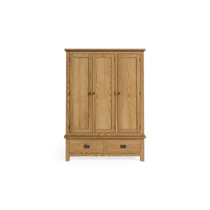 Salisbury Lite Oak Triple Wardrobe Salisbury Lite Oak Triple Wardrobe