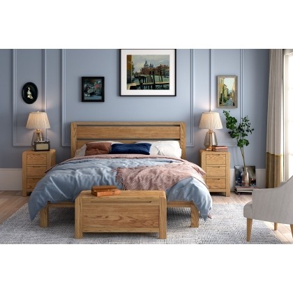 Bergen Solid Oak Bed Frame Bergen Solid Oak Bed Frame