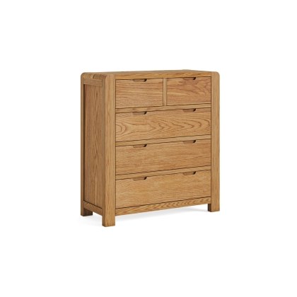 Bergen Solid Oak 2 Over 3 Chest of Drawers Bergen Solid Oak 2 Over 3 Chest of Drawers