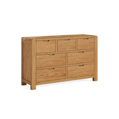 Bergen Solid Oak 3 Over 4 Chest of Drawers Bergen Solid Oak 3 Over 4 Chest of Drawers