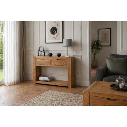 Bergen Oak Console Table Bergen Oak Console Table