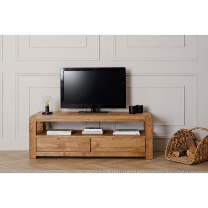 Bergen Solid Oak 140cm Large TV Unit Bergen Solid Oak 140cm Large TV Unit