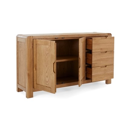 Bergen Solid Oak Large Sideboard Bergen Solid Oak Large Sideboard