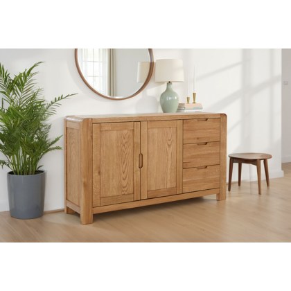 Bergen Solid Oak Large Sideboard Bergen Solid Oak Large Sideboard