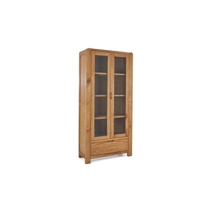Bergen Solid Oak Display Cabinet Bergen Solid Oak Display Cabinet