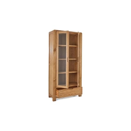 Bergen Solid Oak Display Cabinet Bergen Solid Oak Display Cabinet