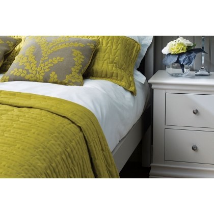 Bordeaux Painted Cotton 2 Drawer Bedside Table Bordeaux Painted Cotton 2 Drawer Bedside Table