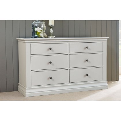 Bordeaux Painted Cotton 6 Drawer Chest Of Drawers Bordeaux Painted Cotton 6 Drawer Chest Of Drawers