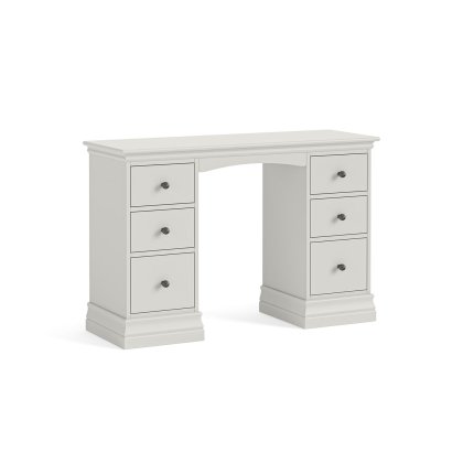 Bordeaux Painted Cotton Double Pedestral Dressing Table Bordeaux Painted Cotton Double Pedestral Dressing Table
