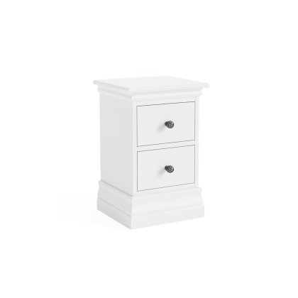 Bordeaux Painted White Narrow Bedside Table Bordeaux Painted White Narrow Bedside Table