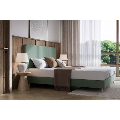 TEMPUR Form Spring Static Bed with Classic Box Headboard TEMPUR Form Spring Static Bed with Classic Box Headboard