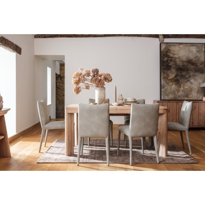 CLEARANCE - Tivoli Reclaimed Wood 160-200cm Ext Dining Table Set with Lucas Chairs CLEARANCE - Tivoli Reclaimed Wood 160-200cm Ext Dining Table Set with Lucas Chairs